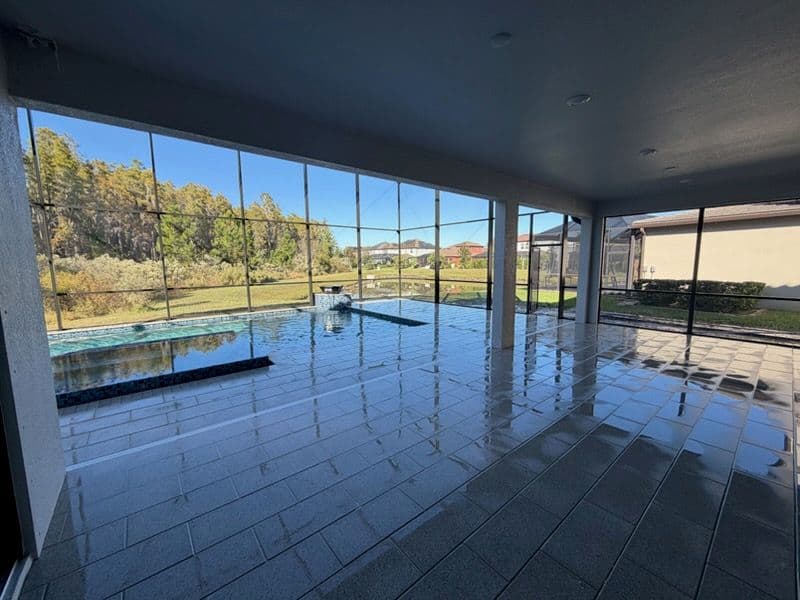 Sparkling Pool Area in Wesley Chapel