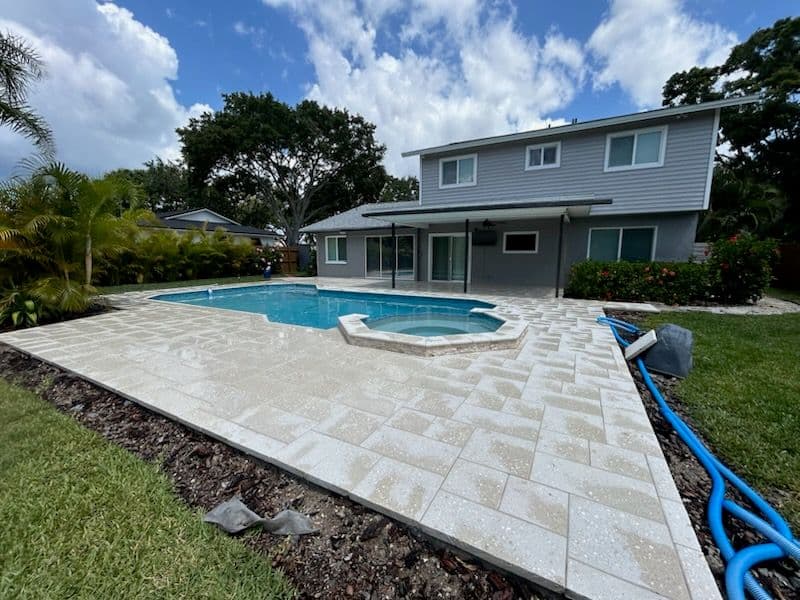 Project Countryside Pool Deck Revitalized with Acid Wash image