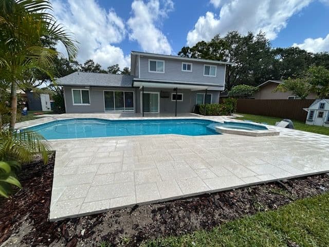 Gallery photos for Countryside Pool Deck Revitalized with Acid Wash: Image #1