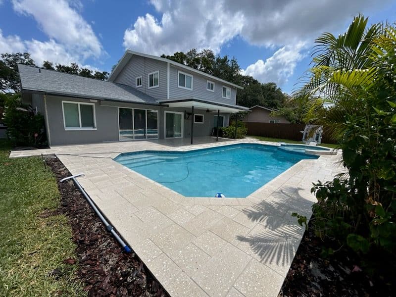 Gallery photos for Countryside Pool Deck Revitalized with Acid Wash: Image #2