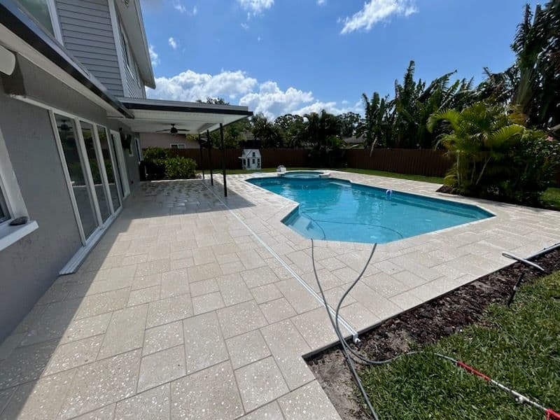 Gallery photos for Countryside Pool Deck Revitalized with Acid Wash: Image #3